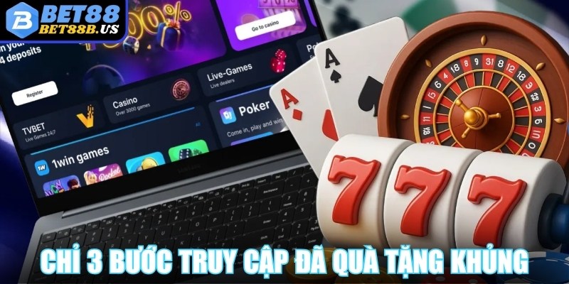 Khuyến mại Bet88 Chỉ 3 bước truy cập, bạn đã nhận về nhiều quà tặng khủng