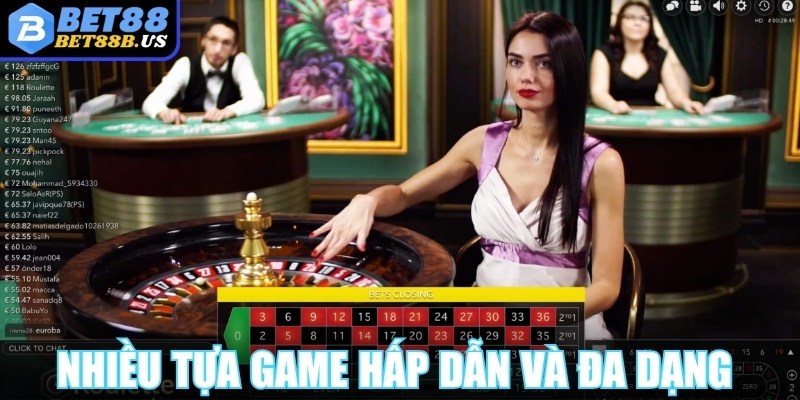 Nhiều tựa game hấp dẫn và đa dạng phần thưởng bất ngờ